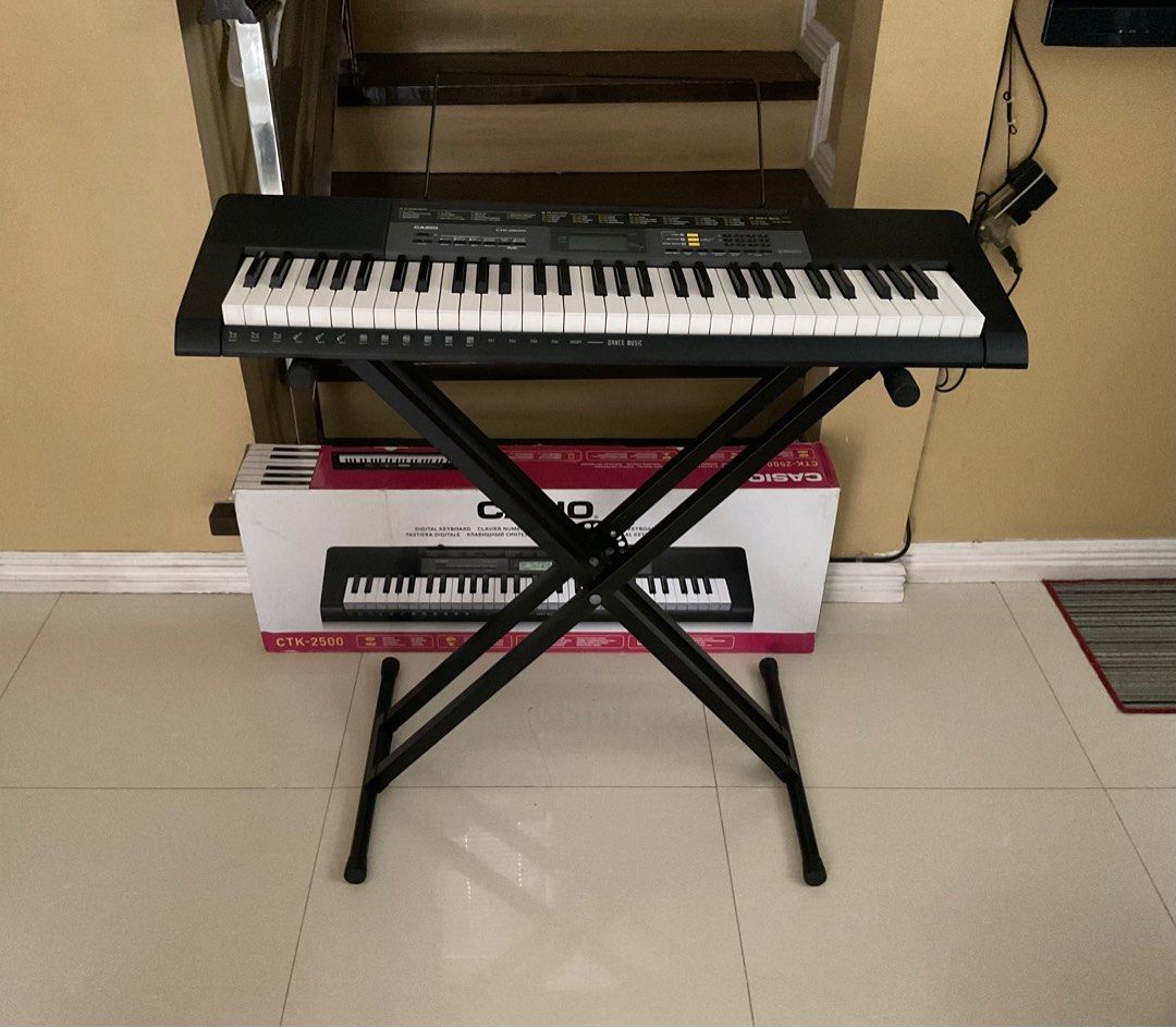 CASIO Digital Keyboard CTK 2500 LYRIC Keyboard stand KS 11B Hobbies Toys Music Media Musical Instruments on Carousell
