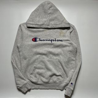 Champion Spellout Gray Hoodie