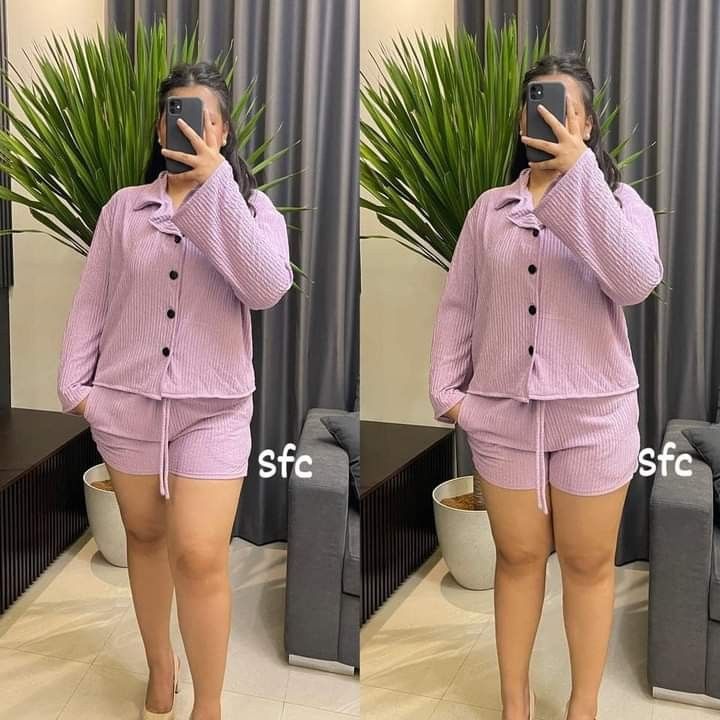 CYNTHIA PLUS SIZE BUTTON DOWN COORDINATES (Category: Sets or Coordinates) located in Cainta. Submitted by agirlnamedkatkatII (Listing ID 1305388847, Image 2). Description: CYNTHIA PLUS SIZE BUTTON DOWN COORDINATES P380.00 FREESIZE CAN FIT FROM XL-XXL FABRIC: BARK CREPE FABRIC NOTE: PLEASE PROVIDE 2ND AND 3RD COLOR OPTIONS.