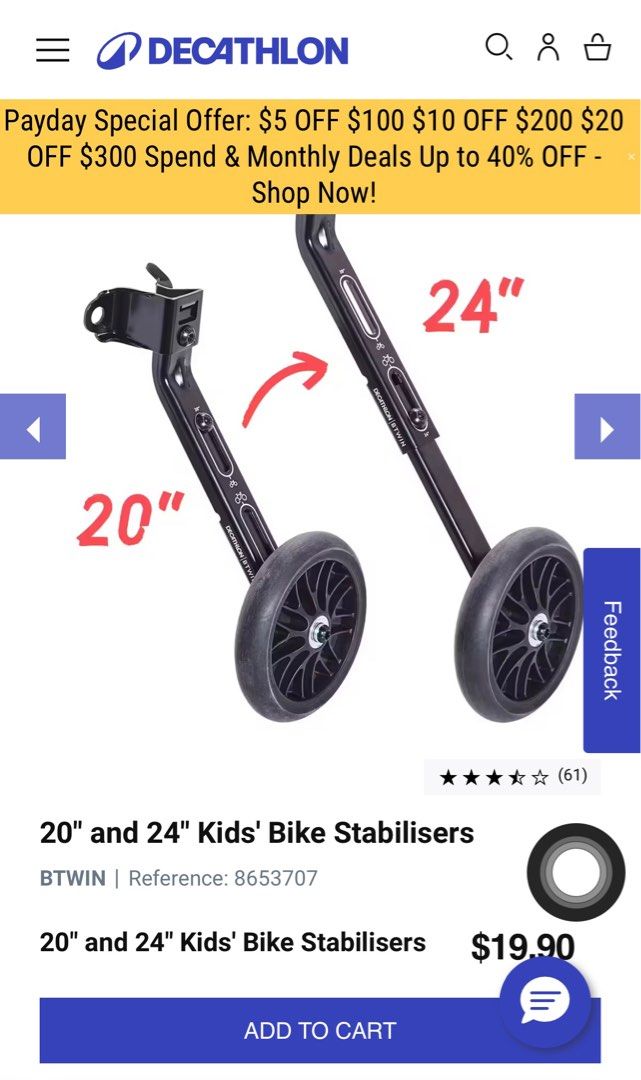 Decathlon stabilisers hot sale