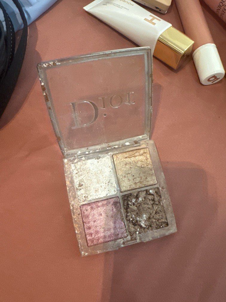 Dior backstage palette (Category: Makeup) located in Quezon City. Submitted by destashingmycloset (Listing ID 1305357094, Image 1). Description: Dropped it… but fixed the 2 shattered colors with alcohol Other 2 are good condition.