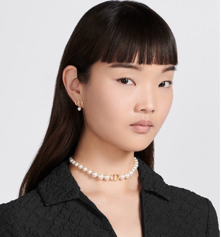 Cd earrings dior store