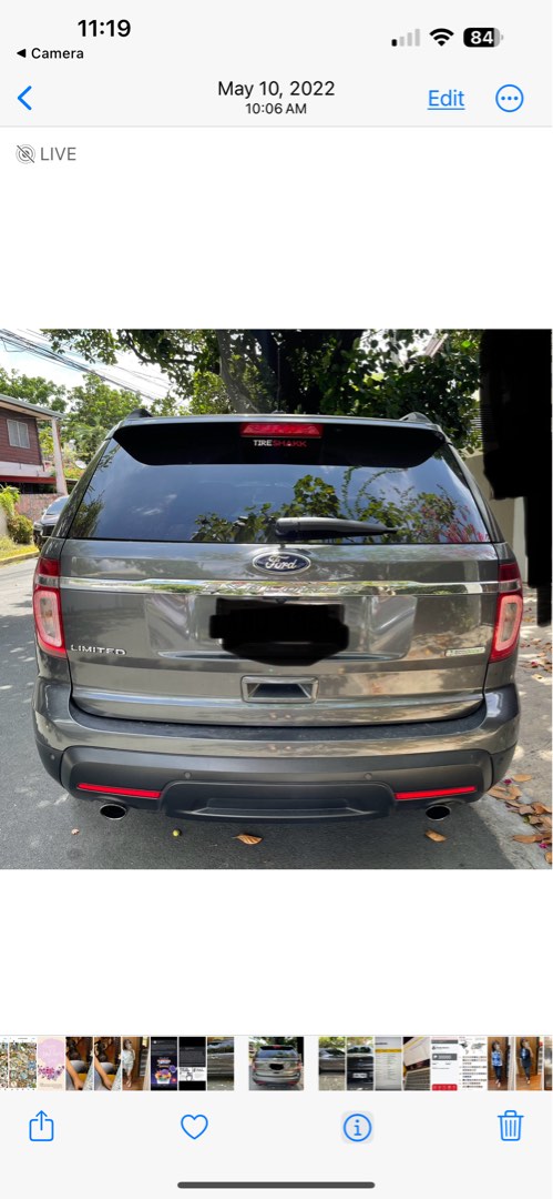 Ford Explorer Limited 4x2 Auto (Category: Used Cars) located in Paranaque City. Submitted by lovebrand (Listing ID 1305332324, Image 3). Description: Super low mileage Color: metallic gray Engine: 2.3 li 2WD Panoramic sunroof Leather seats Power lift gate With rear view camera Upgraded lights to LED Has cargo cover that was ordered abroad Has car play monitor (blue tooth monitor for Apple car play or Android auto) Mileage is at 52k ao Apr 10 Nego