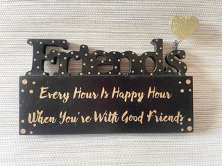 Friends Quote Hanging Wall Decor