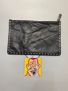 Gianni valentino studded clutchbag