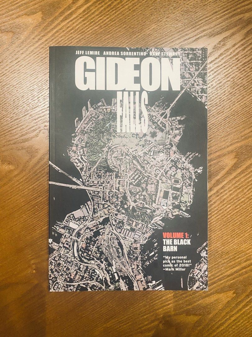 Gideon falls 1-6 (Complete Set) (Category: Storybooks) located in Manila. Submitted by inchob (Listing ID 1305471529, Image 2). Description: Rfs: done reading. Needs more book space. This listing is for a FULL run of Gideon Falls graphic novels, collecting vol 1-6 written by Jeff Lemire and drawn by Andrea Sorrento and released by Image Comics Press. Gideon Falls Volume 1: The Black Barn Gideon Falls Volume 2: Original Sins Gideon Falls Volume 3: