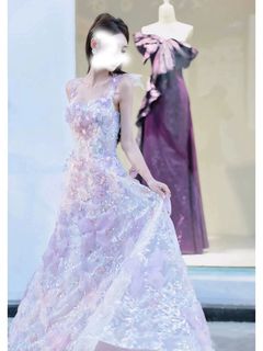Light purple floral dress online