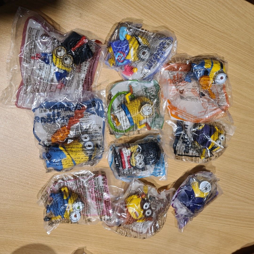Happy Meal Minions (Category: Character Goods) located in Manila. Submitted by bacmanoriginals (Listing ID 1305456676, Image 2). Description: Set of 10 Happy Meal Minions.