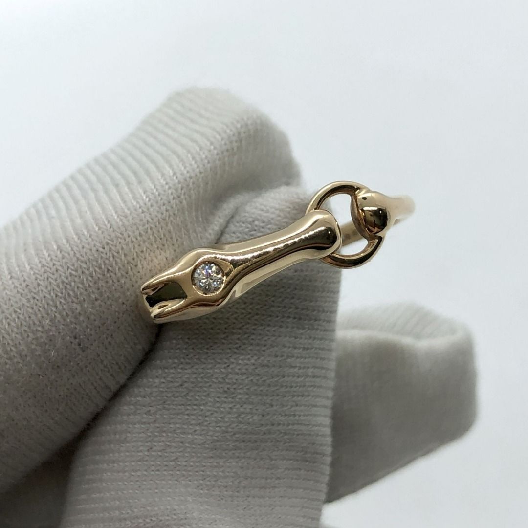 HERMES RG750 DIAMOND 1P GALOP 52 4.22g RING 247022452 GI
