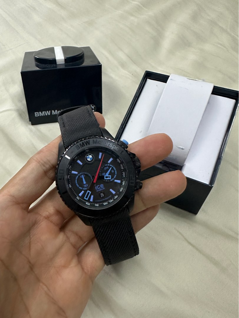 ICE WATCH BMW Motorsport 40 mm Chronograph Unisex Watch Men s Fashion Watches Accessories Watches on Carousell