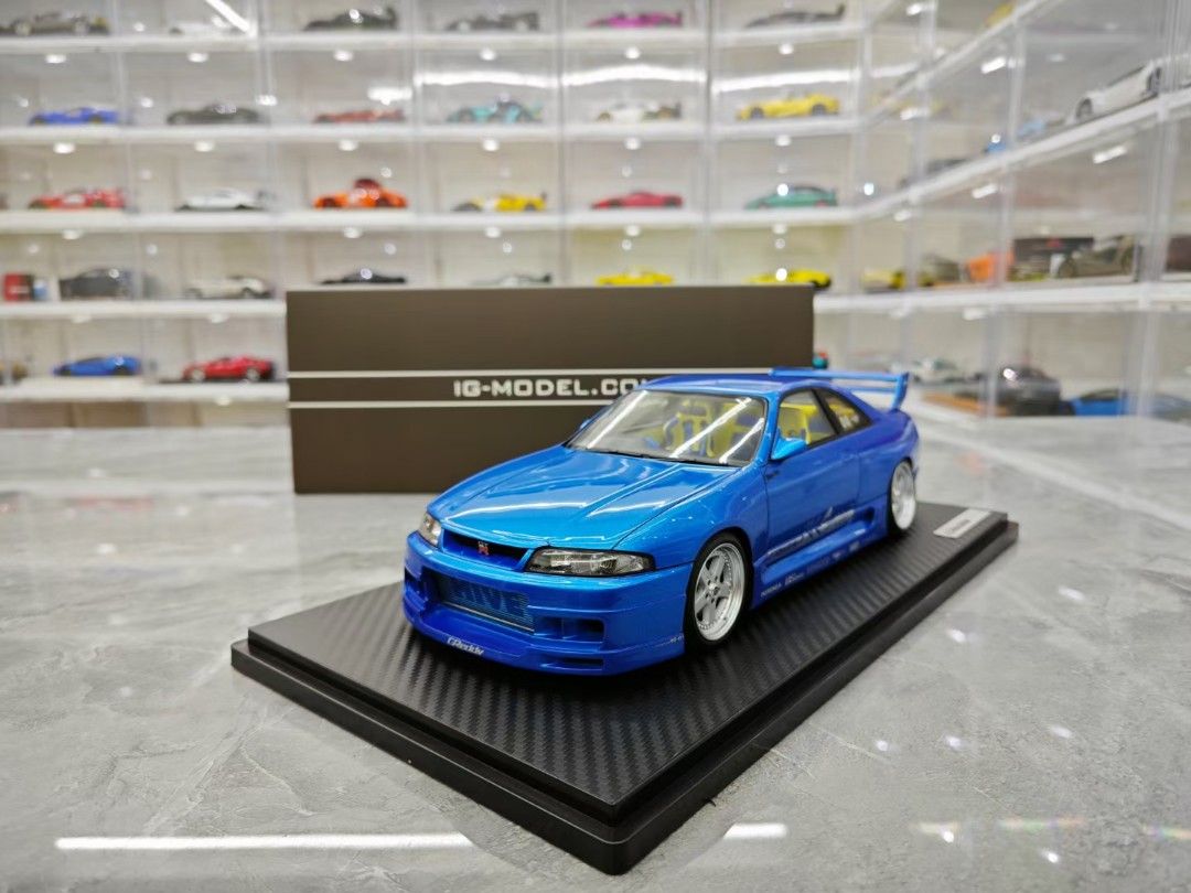 Ignition Model IG3128 1:18 GReddy GT-R (BCNR33) Blue