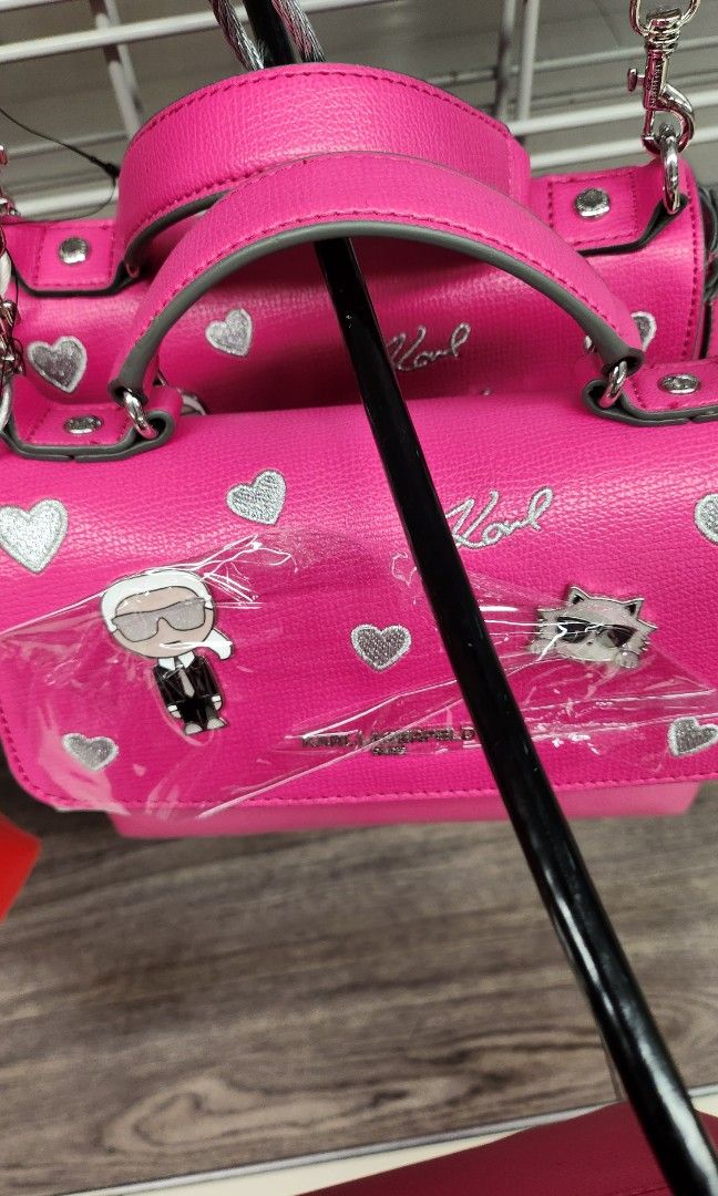 Karl lagerfeld bag pink discount