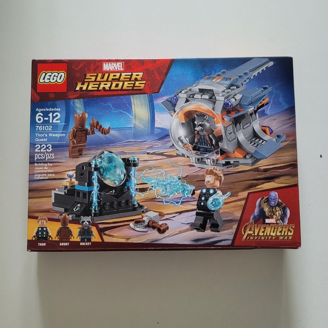 LEGO Marvel Thor s Weapon Quest 76102 Hobbies Toys Toys Games on Carousell