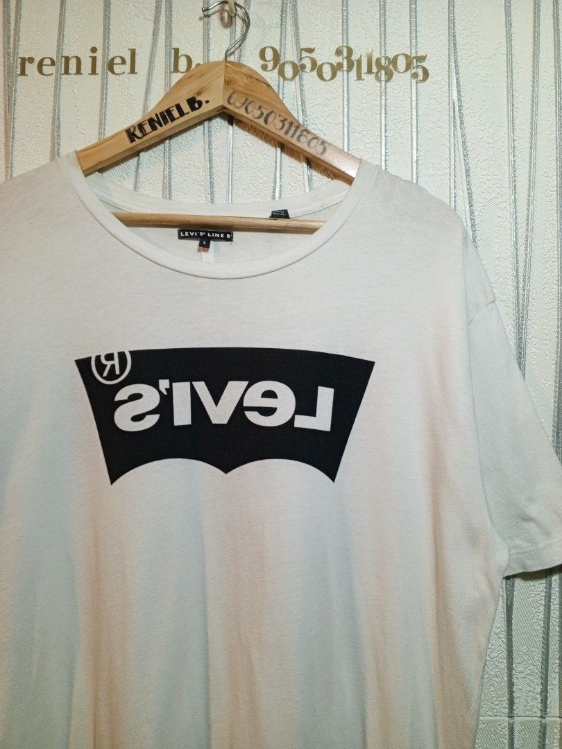 Levi s Line 8 Reverse Logo Shirt Men s Fashion Tops Sets Tshirts Polo Shirts on Carousell