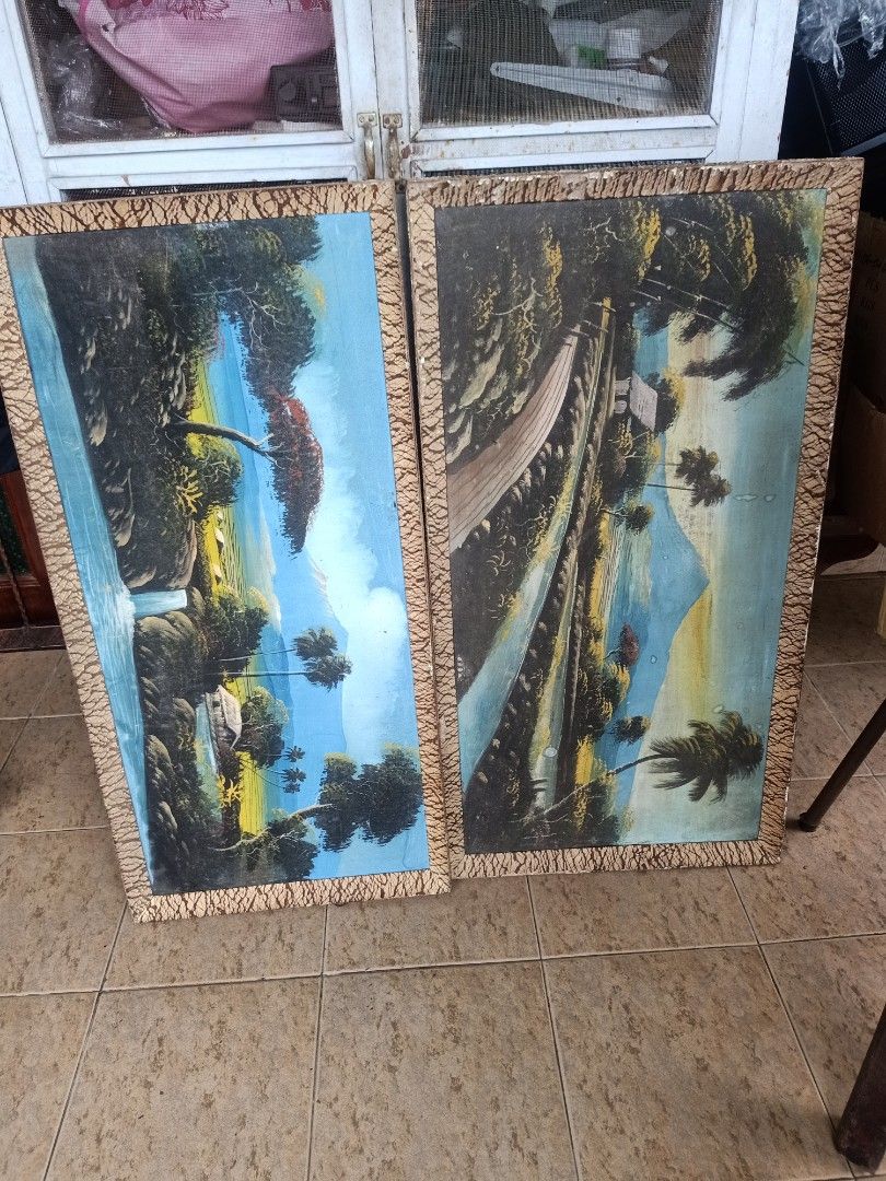 lukisan lama, Furniture & Home Living, Home Decor, Frames & Pictures on
