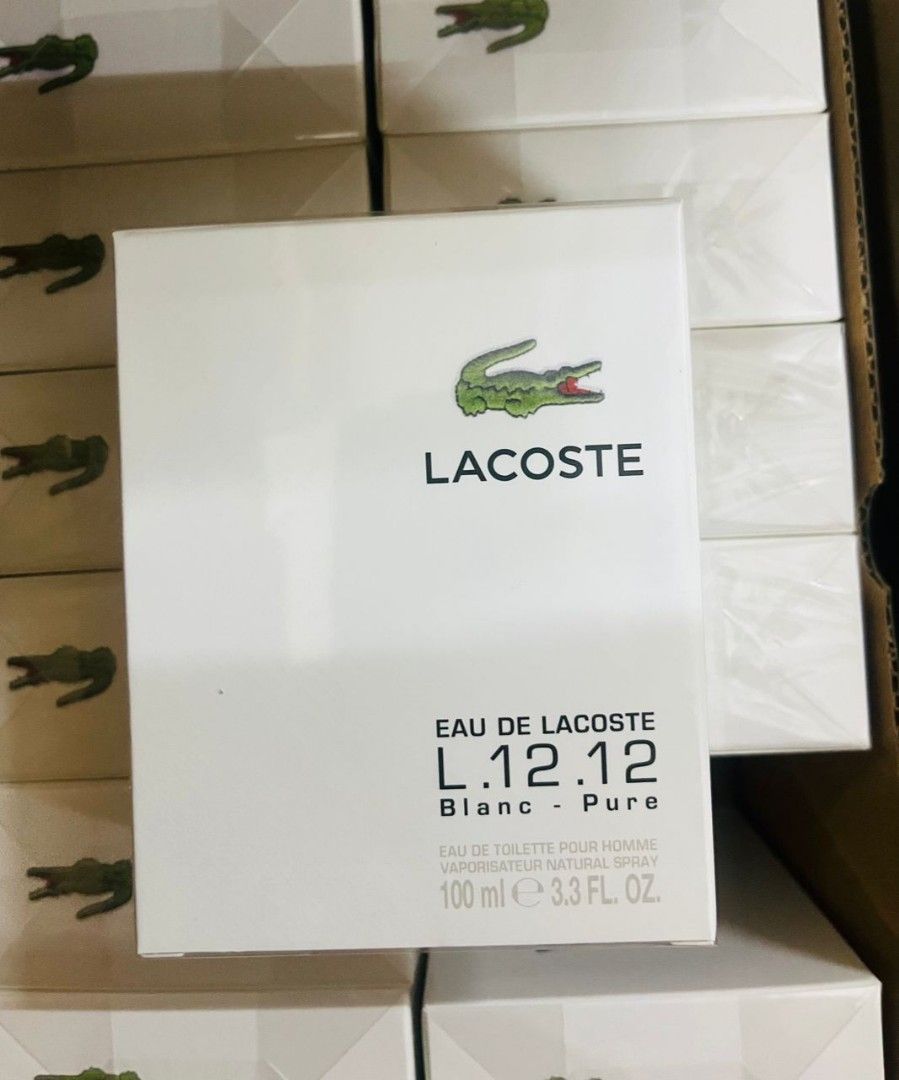 MAY PROMO Lacoste Blanc pure Beauty Personal Care Fragrance Deodorants on Carousell