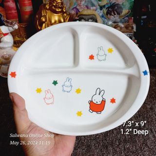 MIFFY CERAMIC KID'S LUNCH PLATE • MADE IN JAPAN