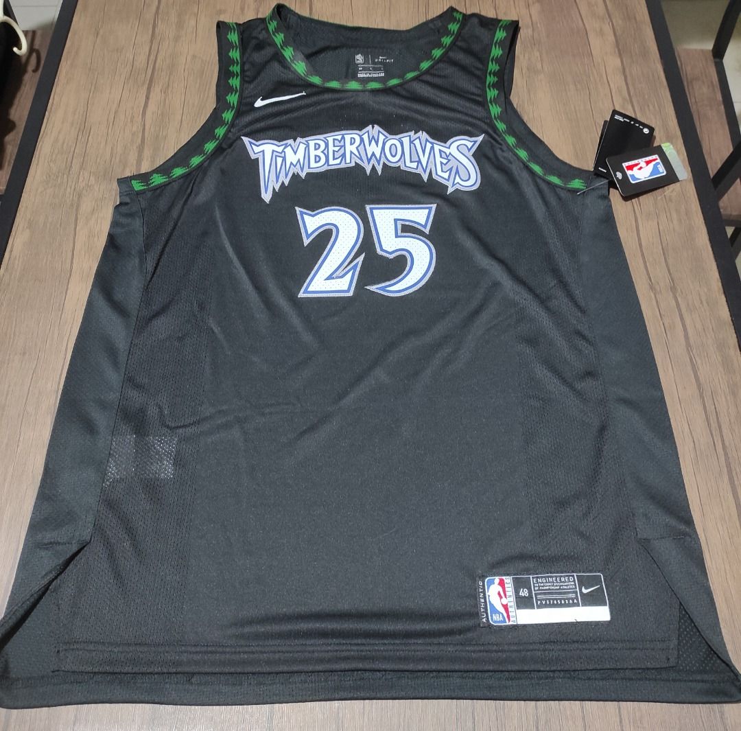 Minnesota Timberwolves Derrick Rose Authentic Version Sewn On Jersey