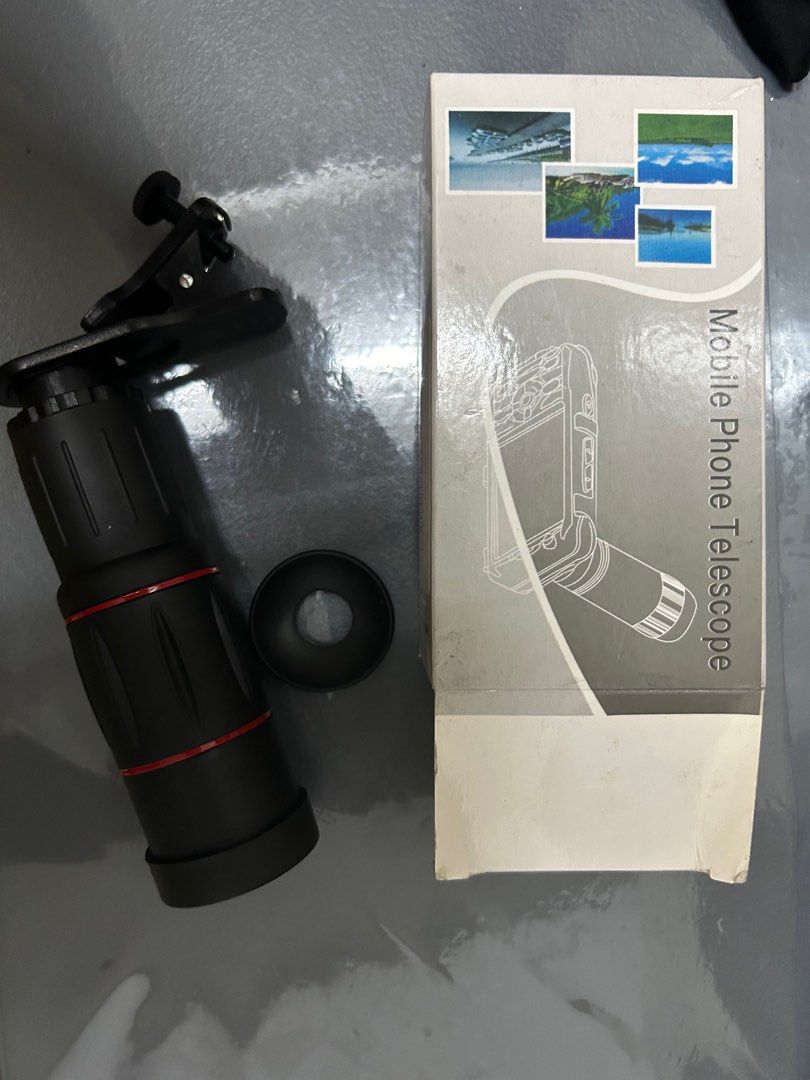 Mobile Telescope Lens (Category: Lens & Kits) located in Quezon City. Submitted by soyamiik (Listing ID 1305483410, Image 3). Description: Used once (born pink blackpink con) Dm for sample vids and pics Comes with box clip lens cover Can meetup within ubelt sm north fishermall waltermart Can do ggx same day delivery.