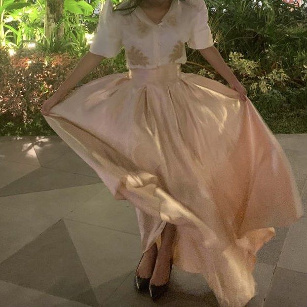 barong dress for graduation Sol Barong Dress – Classic Filipiniana Dress in Cream – Mestiza Filipina main image 1