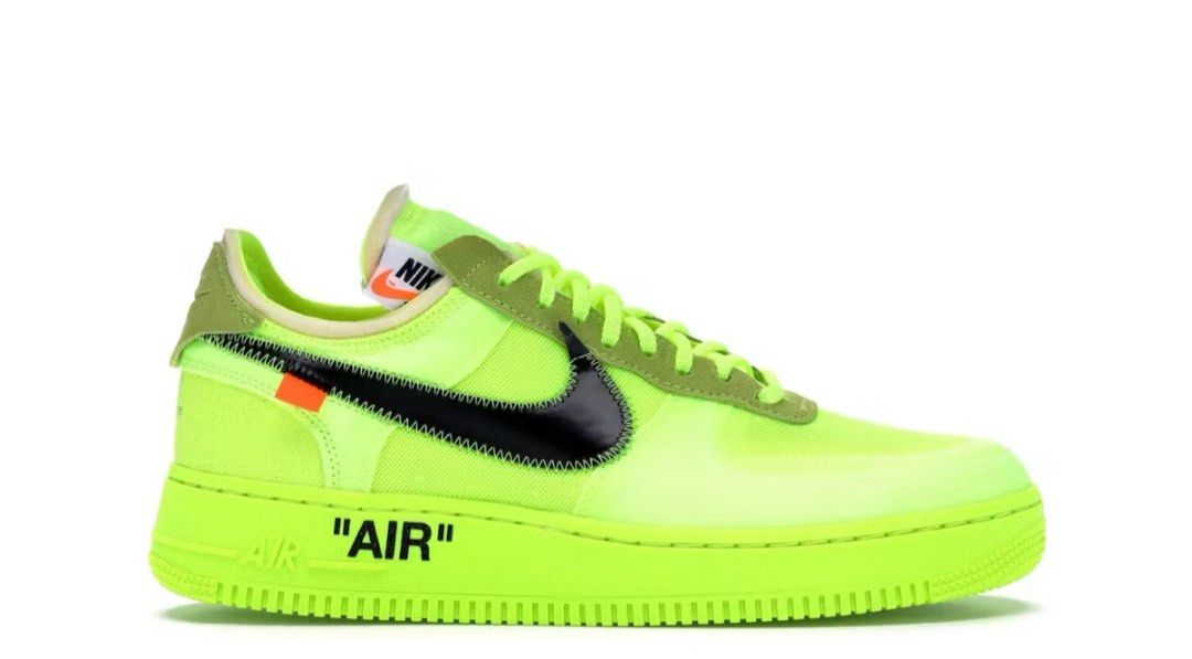 Nike Air Force 1 off white volt US11.5 Carousell
