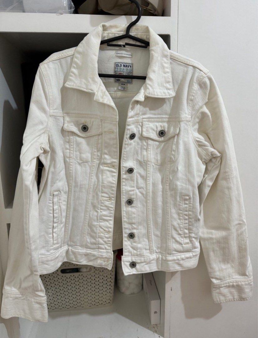 Old navy white jacket on sale