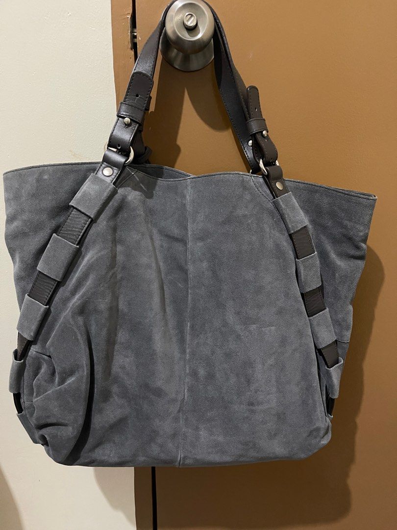 Original Furla genuine leather shoulder bag (Category: Luxury Bags & Wallets) located in Cebu City. Submitted by timeninja (Listing ID 1305481858, Image 2). Description: Gray Suede Leather in very good condition..