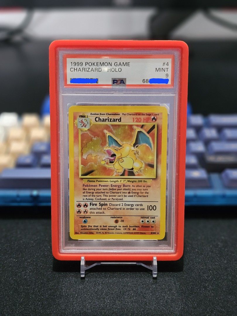 charizard holographic card 4/102 Charizard Holo 4/102 (Wizard, Pokemon 1999) ** PSA Graded 5 **| Bitz &  Buttons main image 1