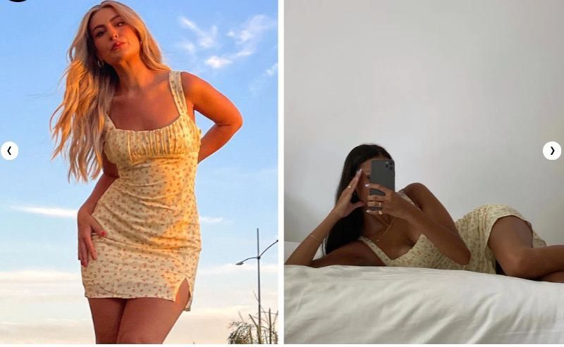strapless open back dress Girly 90s Y2K Thermal Mini Dress With Bow Current Mood main image 0