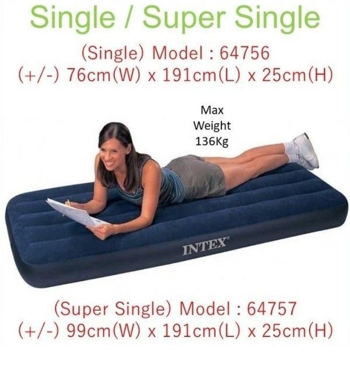 Super single air mattress outlet