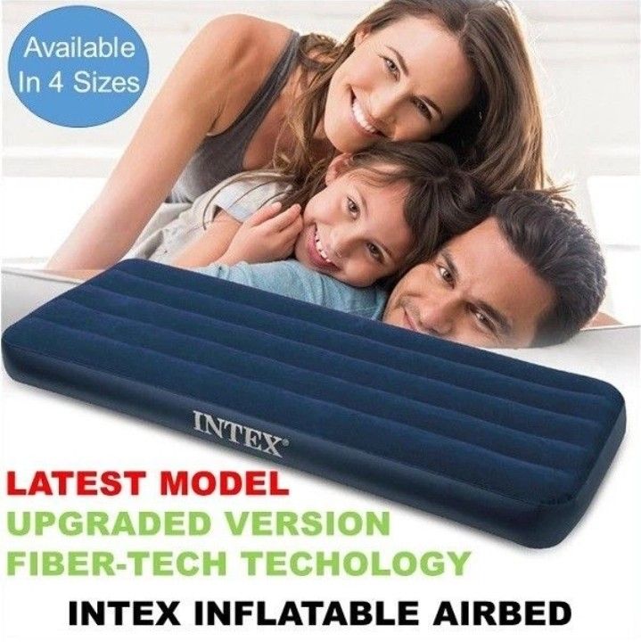 PROMO Left 2 each Genuine 100 Inflatable Single I Super Single I Queen I Super Queen Air Bed Intex Furniture Home Living Furniture Bed Frames Mattresses on Carousell