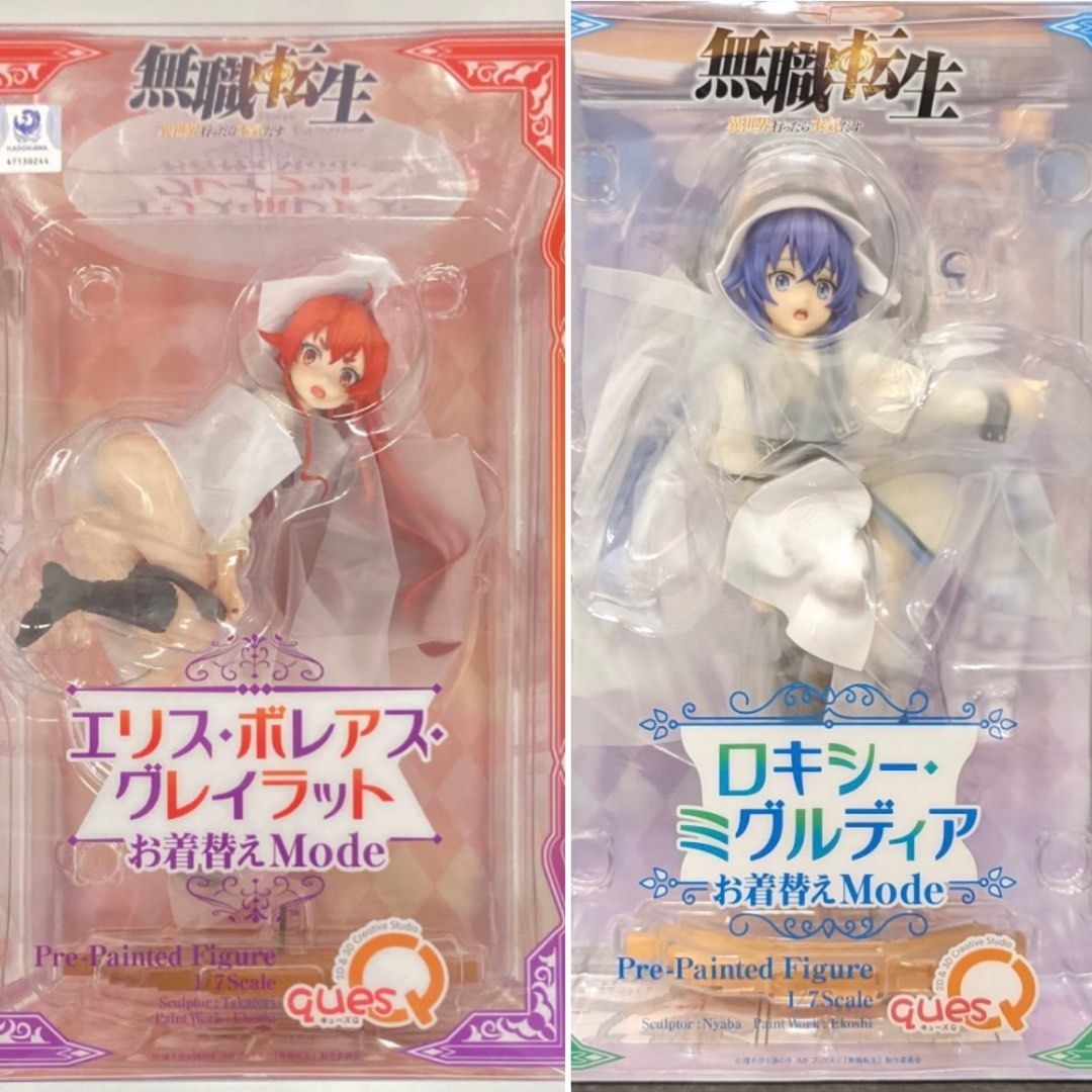 Perbandingan figur Eris dengan figur Roxy Changing Clothes dari Ques Q