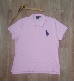 RALPH LAUREN BIG PONY PINK POLO SHIRT GOLD TAG (SKINNY FIT)