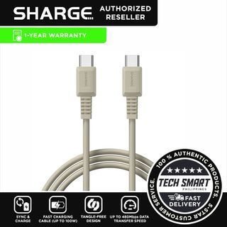 SHARGE USB C to USB C/Lightning Cable, 4ft Type C  Fast Charging Cable for for iPhone 15/14/13/Pro/Max, iPad, MacBook, Galaxy, Google Pixel and More