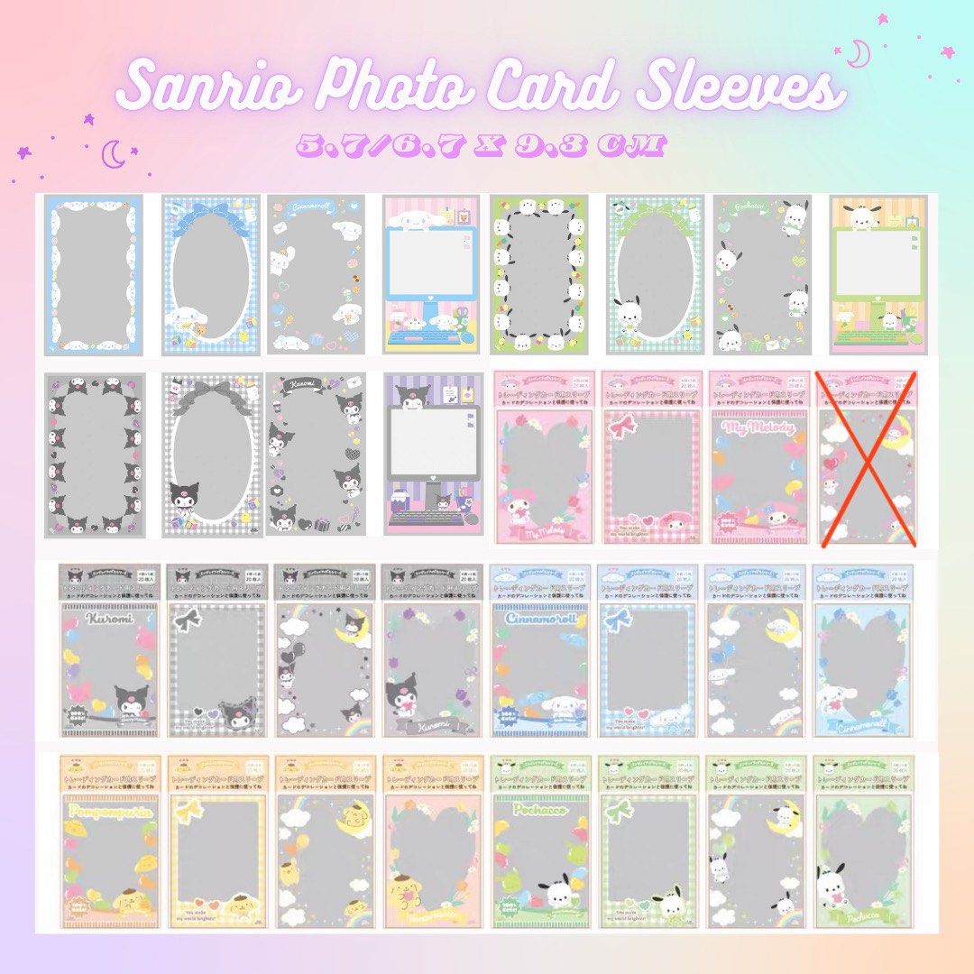 SPECIAL PROMO] Sanrio Photo Card Sleeves | Photocards | KPOP | BTS | ITZY |  NEWJEANS