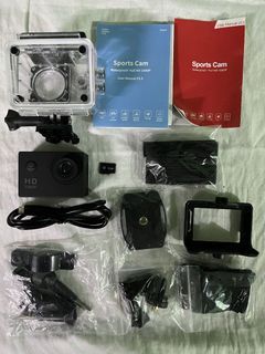 Sports Action Camera HD 1080P with 8GB SD Card and other accesories (Complete Inclusion)