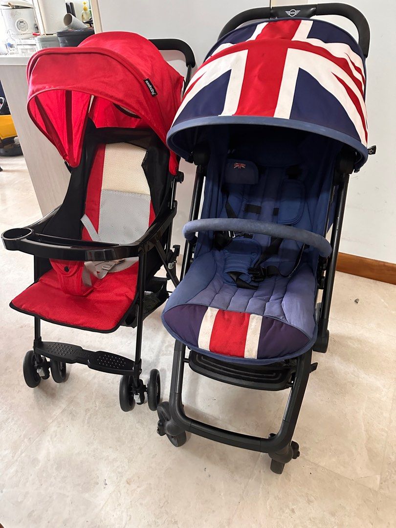 Strollers (Category: Strollers) located in Singapore. Submitted by isuri1993993668 (Listing ID 1305333898, Image 3). Description: Blue Stroller - Heavily Used - 40 sgd Red Stroller - Like New - 60 sgd Together along with Scooter - 100 sgd.