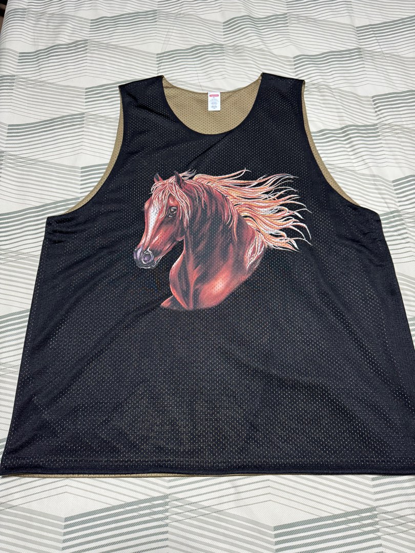 Supreme Mustang Reversible Basketball Jersey Tank Top, Men's