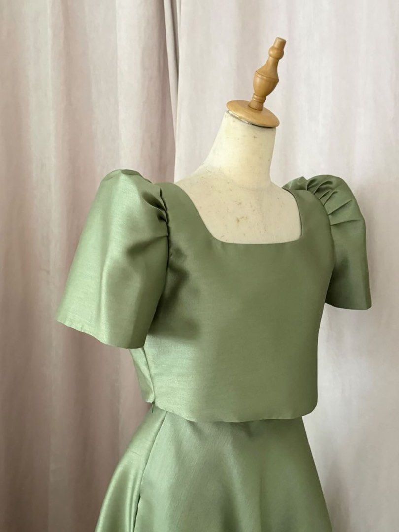 filipiniana dress green Venus Filipiniana main image 1