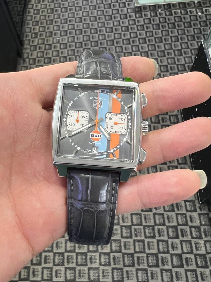 TAG HEUER MONACO GULF SWISS MADE LIMITED EDITION AUTOMATIC CHRONOGRAPH CAW2113