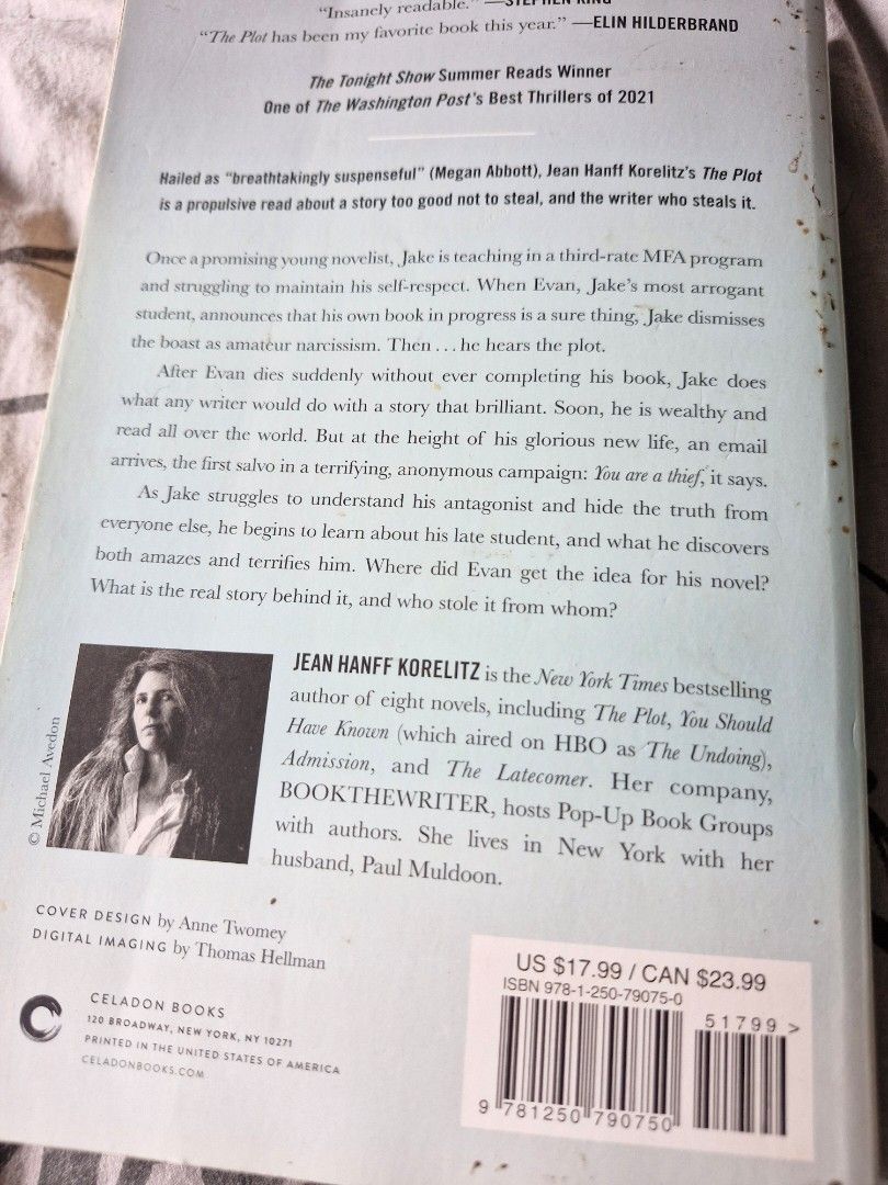 The Plot (Category: Storybooks) located in Mandaluyong City. Submitted by chona_gg_299 (Listing ID 1305328243, Image 2). Description: About a novelist who was accused of plagiarizing a murdered student's writing. Very interesting..