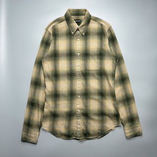 Tom Ford Checkered Flannel Button Up Shirt