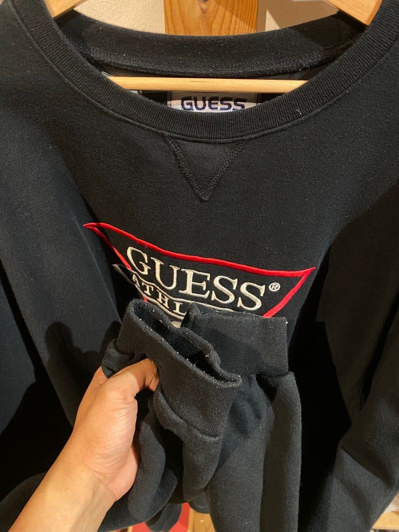 Vtg 90s Guess Athletic Sweatshirt Men s Fashion Tops Sets Hoodies on Carousell