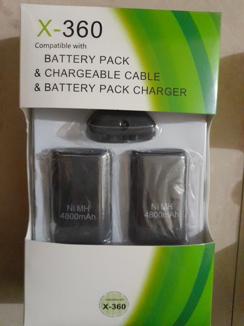 XBOX 360 WIRELESS CONTROLLER ORIG (Category: Controllers) located in Quezon City. Submitted by hajjasittienor (Listing ID 1305478374, Image 2). Description: BRAND NEW. XBOX 360 WIRELESS CONTROLLER ORIG.1200 XBOX 360 RECHARGEABLE BATTERY PACK.400.