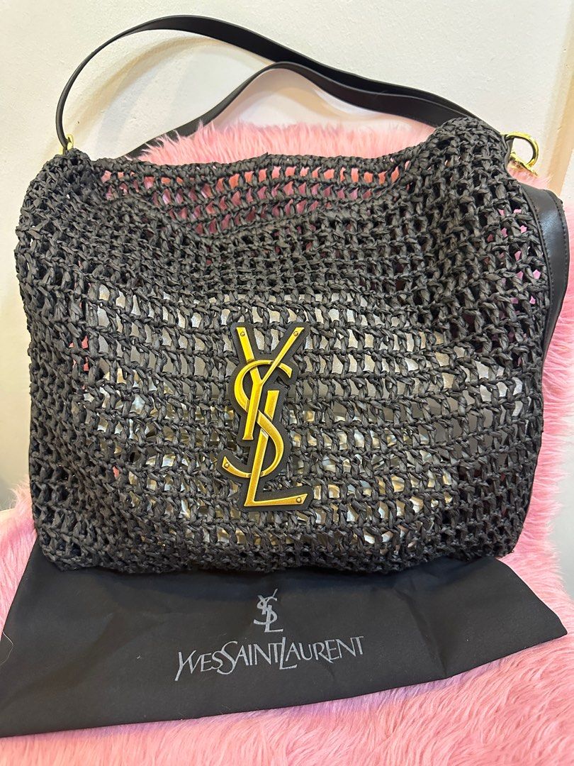YSL Straw Bag Tote Luxury Bags Wallets on Carousell