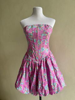Zara Bubble Floral  Corset Dress