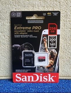 256GB SanDisk Extreme Pro Micro SD A2 Class 10 200MB/s