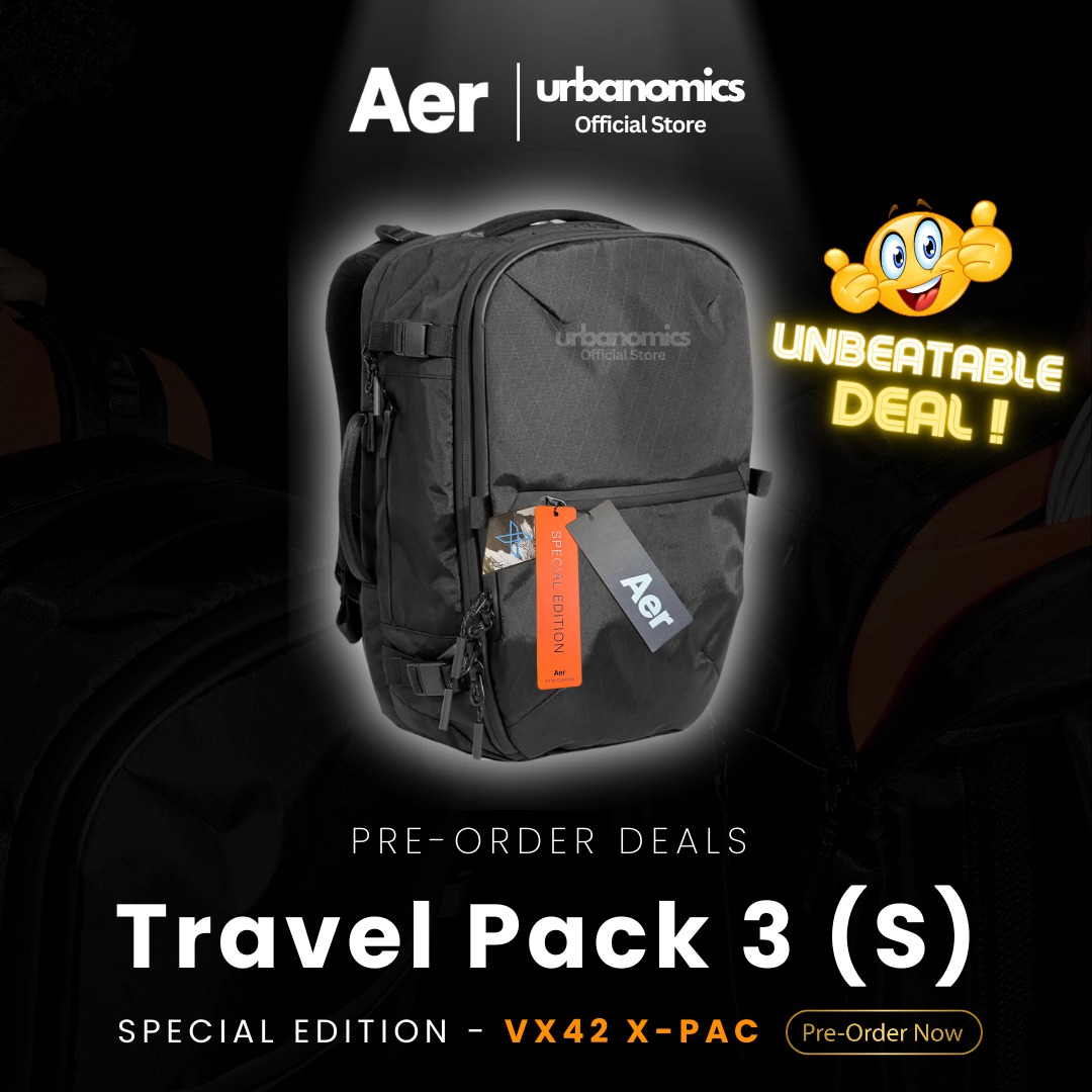 PRE ORDER CLOSED Authentic Aer Travel Pack 3 Small in X Pac 28L Men s Fashion Bags Backpacks on Carousell