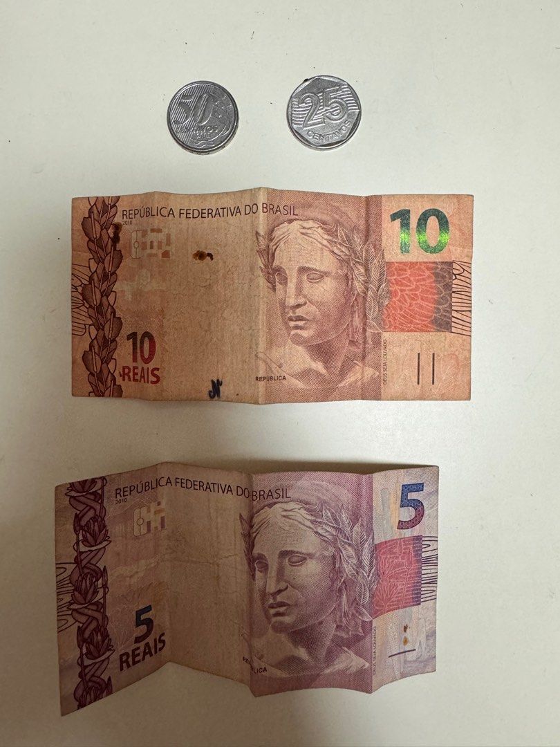 巴西幣， 紀念旅行收集，BRL, 興趣及遊戲, 收藏品及紀念品, 錢幣- Carousell
