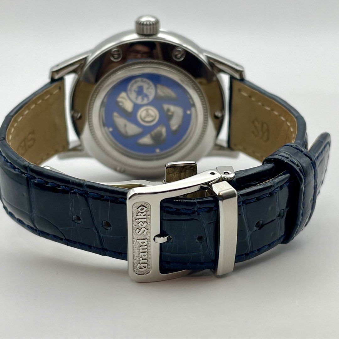 Grand Seiko GS GMT SBGM031 Limited Edition 1000 Pieces 9S66 Calibre Stainless Steel With Leather Strap